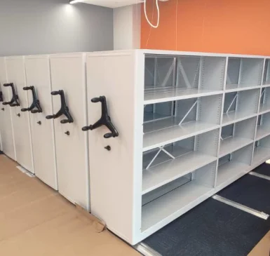 Мобильные стеллажи для бухгалтерии на 17 м²