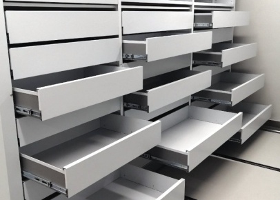 Стеллажи для чертежей в рулонах