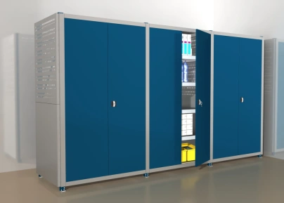 Стеллаж среднегрузовой СГС с дверцами