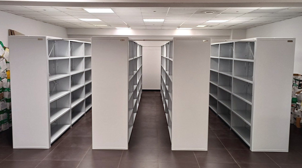 стационарные архивные стеллажи